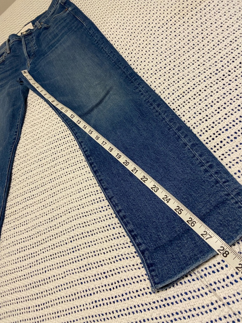 MOTHER SUPERIOR SCRAPPER CUFF ANKLE FRAY RUNNING W/ SCISSORS Button fly Size 27 - Picture 15 of 15